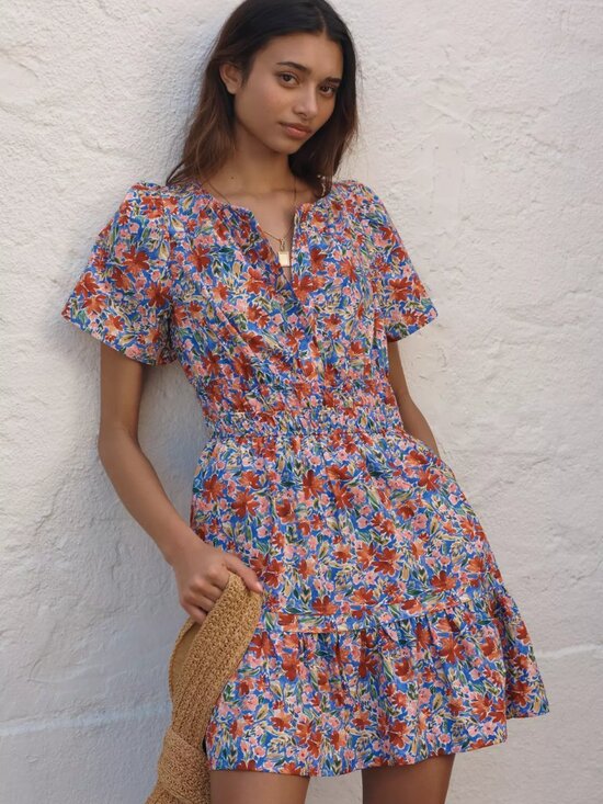 Anthropologie Dresses & Skirts - Anthropologie Somerset Mini Dress Smocked Waist